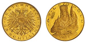 25 Шилінг Federal State of Austria (1934-1938) Золото 