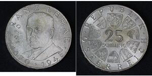 25 Шилінг Австрійська Республіка (1955 - ) Срібло 