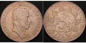 25 Шилінг Австрійська Республіка (1955 - ) Срібло 