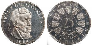 25 Шилінг Австрійська Республіка (1955 - ) Срібло 