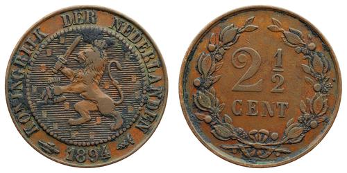2 1/2 Cent Niederlande  