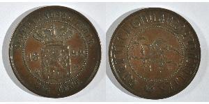 2 1/2 Cent 荷屬東印度 銅 