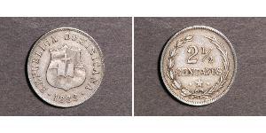 2 1/2 Centavo Repubblica Dominicana Argento 