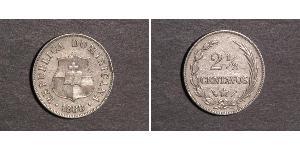 2 1/2 Centavo Repubblica Dominicana Argento 
