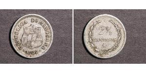 2 1/2 Centavo Dominikanische Republik Silber 