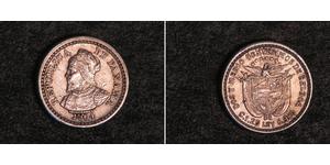 2 1/2 Centesimo Panamá Argento 