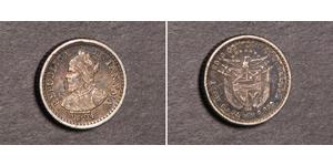 2 1/2 Centesimo Panamá Argento 