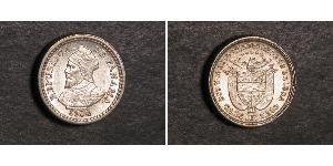 2 1/2 Centesimo Panama Silber 