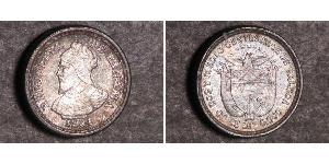 2 1/2 Centesimo Panama Silber 