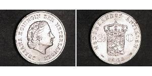 2 1/2 Gulden Antilles néerlandaises (1954 – 2010) Argent Juliana of the Netherlands (1909 – 2004)