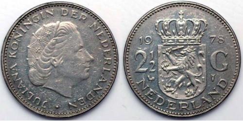 2 1/2 Gulden Royaume des Pays-Bas (1815 - ) Argent Juliana of the Netherlands (1909 – 2004)