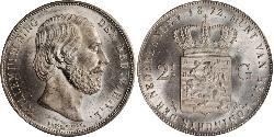 2 1/2 Gulden Königreich der Niederlande (1815 - ) Silber Wilhelm III. (Niederlande)