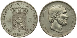 2 1/2 Gulden Königreich der Niederlande (1815 - ) Silber Wilhelm III. (Niederlande)