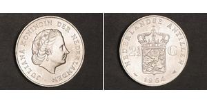 2 1/2 Gulden Niederländische Antillen (1954 – 2010) Silber Juliana of the Netherlands (1909 – 2004)