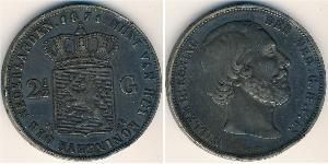 2 1/2 Gulden 荷兰王国 銀 威廉三世 (尼德兰)