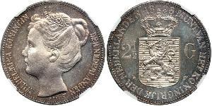 2 1/2 Gulden 荷兰王国 銀 威廉明娜 (荷兰)