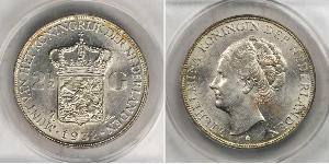 2 1/2 Gulden 荷兰王国 銀 威廉明娜 (荷兰)