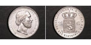 2 1/2 Gulden 荷兰王国 銀 威廉三世 (尼德兰)