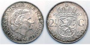 2 1/2 Gulden 荷兰王国 銀 朱丽安娜女王