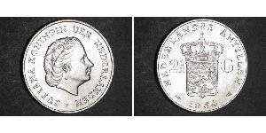 2 1/2 Gulden 荷属安的列斯 (1954 - 2010) 銀 朱丽安娜女王