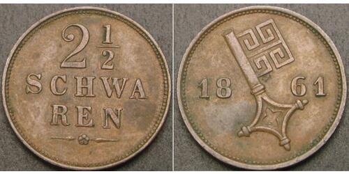 2 1/2 Schwaren States of Germany Copper 