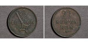 2 1/2 Schwaren States of Germany Kupfer 