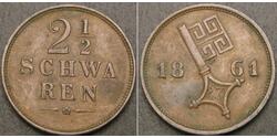 2 1/2 Schwaren Федеральные земли Германии Медь 