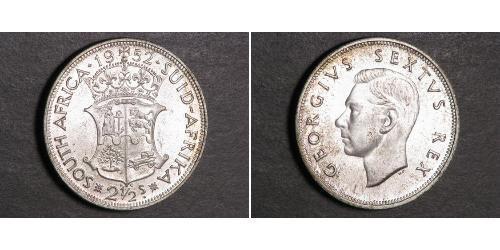 2 1/2 Shilling Afrique du Sud (1910 - ) Argent George VI (1895-1952)