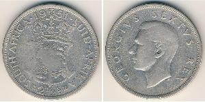 2 1/2 Shilling 南非 (1910 - ) 銀 乔治六世 (1895-1952)