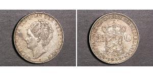 2 1/2 Гульден Королевство Нидерланды (1815 - ) Серебро Вильгельмина(1880 - 1962)
