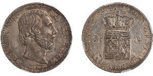 2 1/2 Гульден Королевство Нидерланды (1815 - ) Серебро Виллем III
