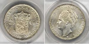 2 1/2 Гульден Королевство Нидерланды (1815 - ) Серебро Вильгельмина(1880 - 1962)