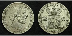 2 1/2 Гульден Королівство Нідерланди (1815 - ) Срібло Віллем III