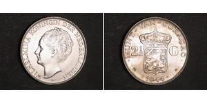 2 1/2 Гульден Королівство Нідерланди (1815 - ) Срібло Вільгельміна (королева Нідерландів)(1880 - 1962)
