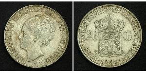 2 1/2 Гульден Королівство Нідерланди (1815 - ) Срібло Вільгельміна (королева Нідерландів)(1880 - 1962)