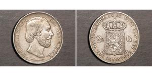 2 1/2 Гульден Королівство Нідерланди (1815 - ) Срібло Віллем III