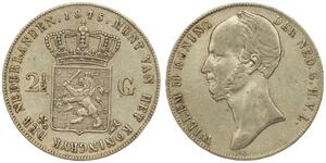 2 1/2 Гульден Нідерланди Срібло William II of the Netherlands (1792 - 1849)