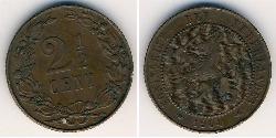 2 1/2 Цент Королівство Нідерланди (1815 - ) Бронза 