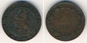 2 1/2 Цент Королівство Нідерланди (1815 - ) Мідь 