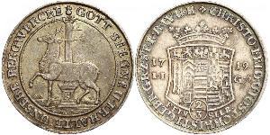 2/3 Thaler Alemania / States of Germany Plata 