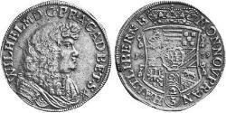 2/3 Thaler Anhalt-Harzgerode (1635–1709) Plata 