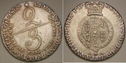 2/3 Thaler Hannover Plata 