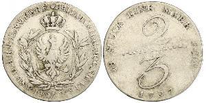 2/3 Thaler Reino de Prusia (1701-1918) Plata 