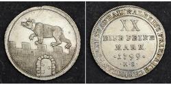 2/3 Thaler Anhalt-Bernburg (1603 - 1863) Silber Alexius Friedrich Christian (Anhalt-Bernburg)(1767 – 1834)