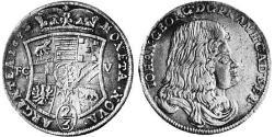 2/3 Thaler Anhalt-Dessau (1603 -1863) Silber Johann Georg II. (Anhalt-Dessau)(1627 – 1693)