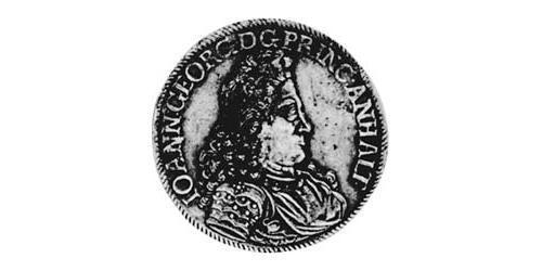 2/3 Thaler Anhalt-Dessau (1603 -1863) / Anhalt (1806 - 1918) Silber Johann Georg II. (Anhalt-Dessau)(1627 – 1693)