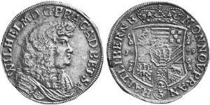 2/3 Thaler Anhalt-Harzgerode (1635–1709) Silber 