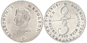 2/3 Thaler Deutschland Silber 