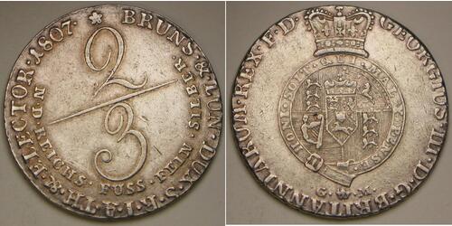 2/3 Thaler Hannover Silber 