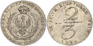 2/3 Thaler Kingdom of Prussia (1701-1918) Silver 
